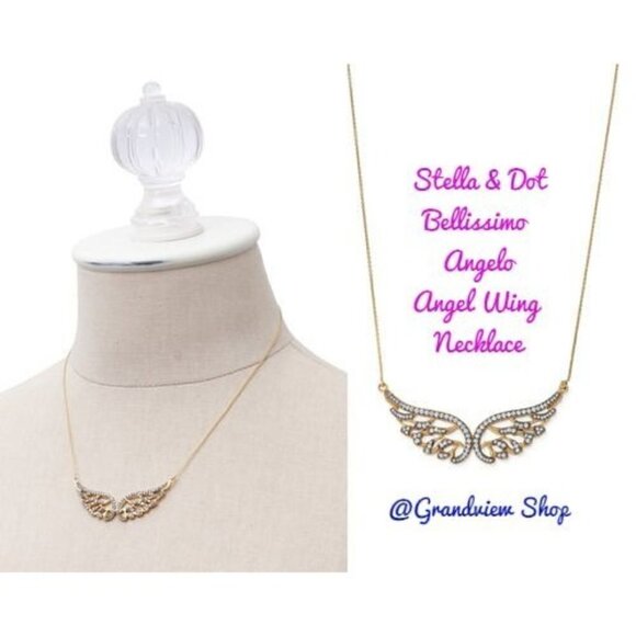 Stella and Dot Bellissimo Angelo Angel Wings Necklace - Picture 2 of 4